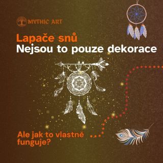 Co kdyby vaše sny mohly cestovat bezpečně a bez překážek? Objevte tajemství, které lapač snů skrývá. 💛🌕 #mythicart...